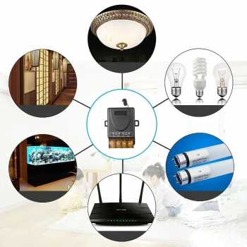 AMMTOO Receiver Remot Kontrol Lampu Gerbang Garasi 433MHz 240V - AM15