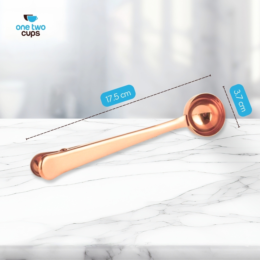 Gambar produk One Two Cups Sendok Takar Kopi Teh Measuring Spoon with Clip - G166