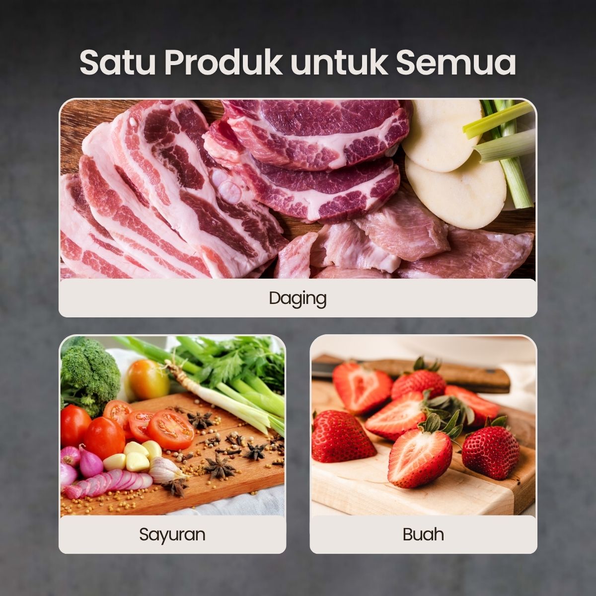 Gambar produk KNIFEZER Pisau Dapur Serbaguna 2in1 Stainless 5Cr13MoV Kitchen Knife - SJA0-87