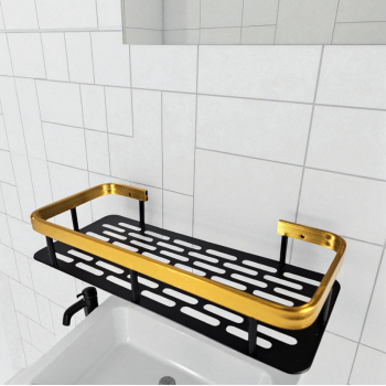 Gambar produk CANRY Rak Gantung Kamar Mandi Dapur Organizer Rack Aluminium - CR530