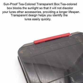 Gambar produk ZUHE Kotak Perkakas Kail Pancing Tackle Box Double Side 12 Grid - ZU012