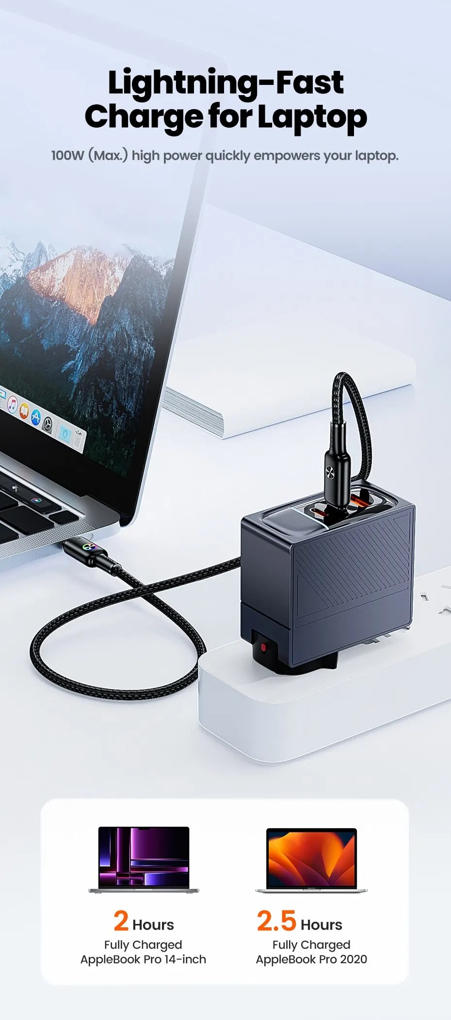 Gambar produk Toocki Kabel Data USB Type-C Multifungsi Fast Charging RGB 20V 6A 100W 1.8M - TQ-X45