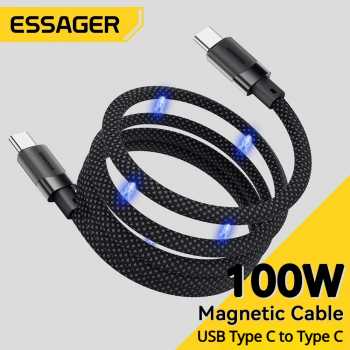 ESSAGER Kabel Data USB Type C to Type C Magnetic Fast Charging 100W - ES-X53