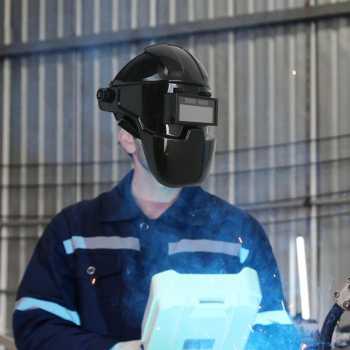 Gambar produk PLASHMA Helm Las Otomatis True Color Auto Dimming Welding Mask - P10