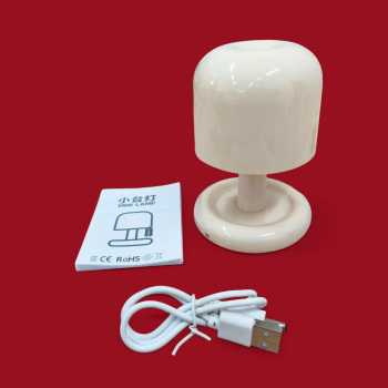 Gambar produk Cipliko Lampu Meja Hias Model Jamur LED Mushroom Warm White 0.2W - QV-10