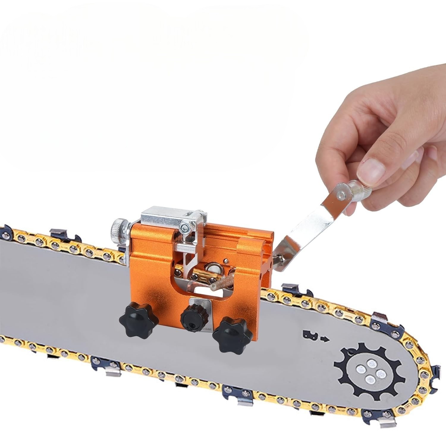 Gambar produk JILOHE Alat Pengasah Mata Rantai Gergaji Chainsaw Sharpening Jig Tool - JL745