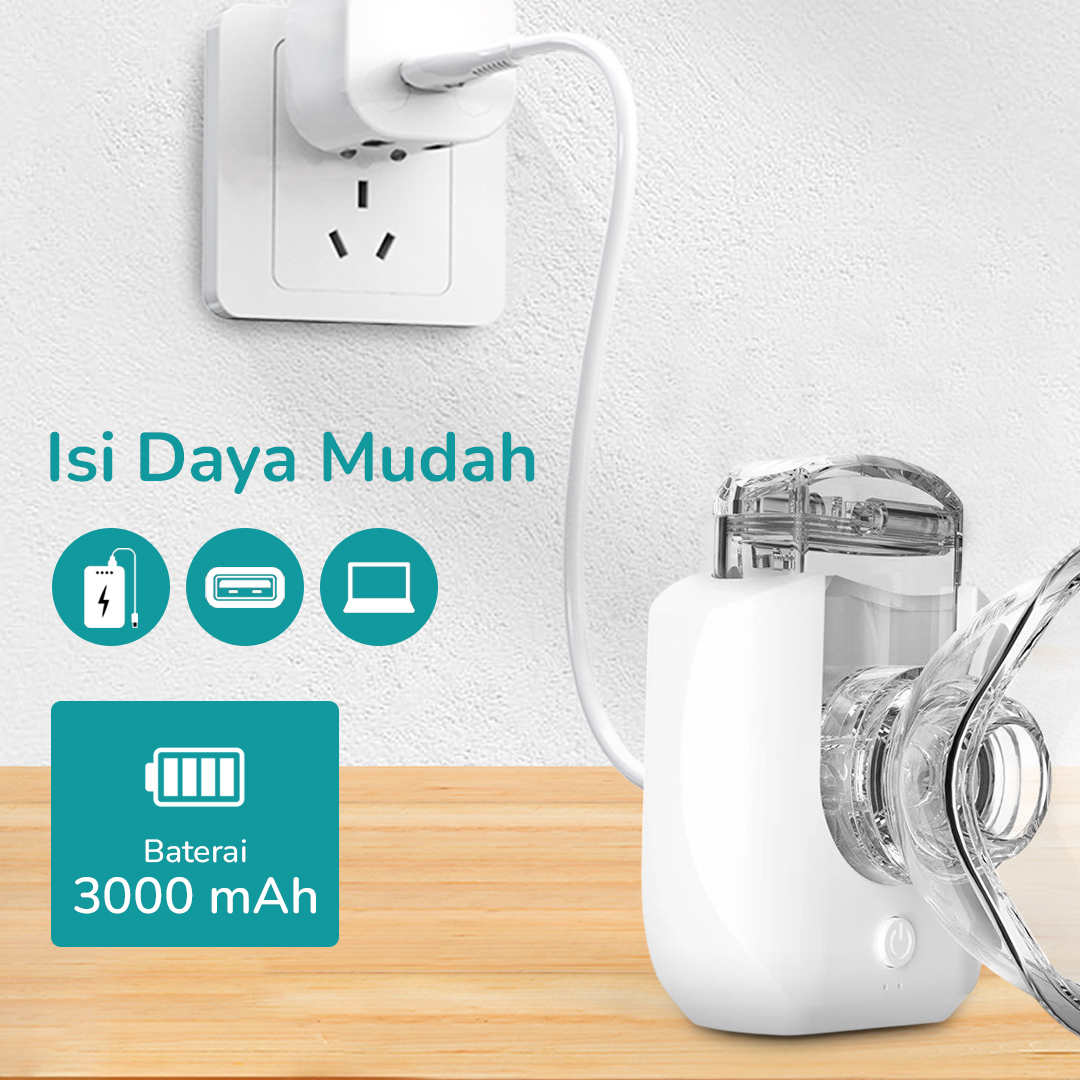 Gambar produk LEGGONG Alat Terapi Pernapasan Mesh Nebulizer Portable Inhaler Rechargeable - HSK-W005