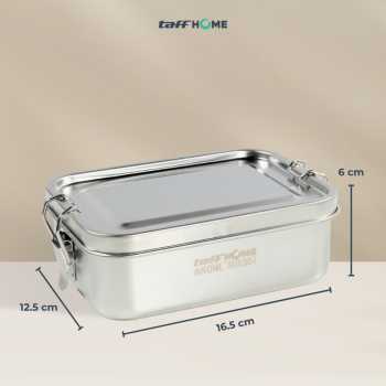 Gambar produk TaffHOME Kotak Makan Lunch Box Stainless Steel Single Layer 850ml - U-30