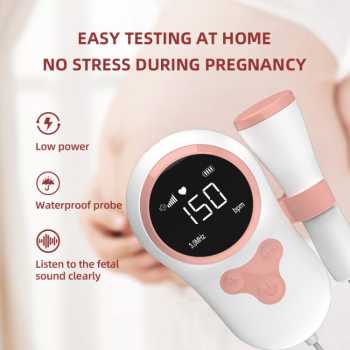 Gambar produk Jytop Alat Deteksi Jantung Janin Fetal Doppler LCD Heartrate - T505