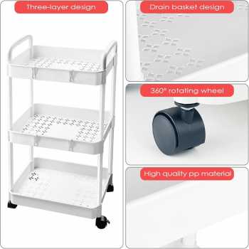 Gambar produk SEVENTYTWO Rak Susun Penyimpanan Organizer Storage Rack Tray 3 Layer - SV272