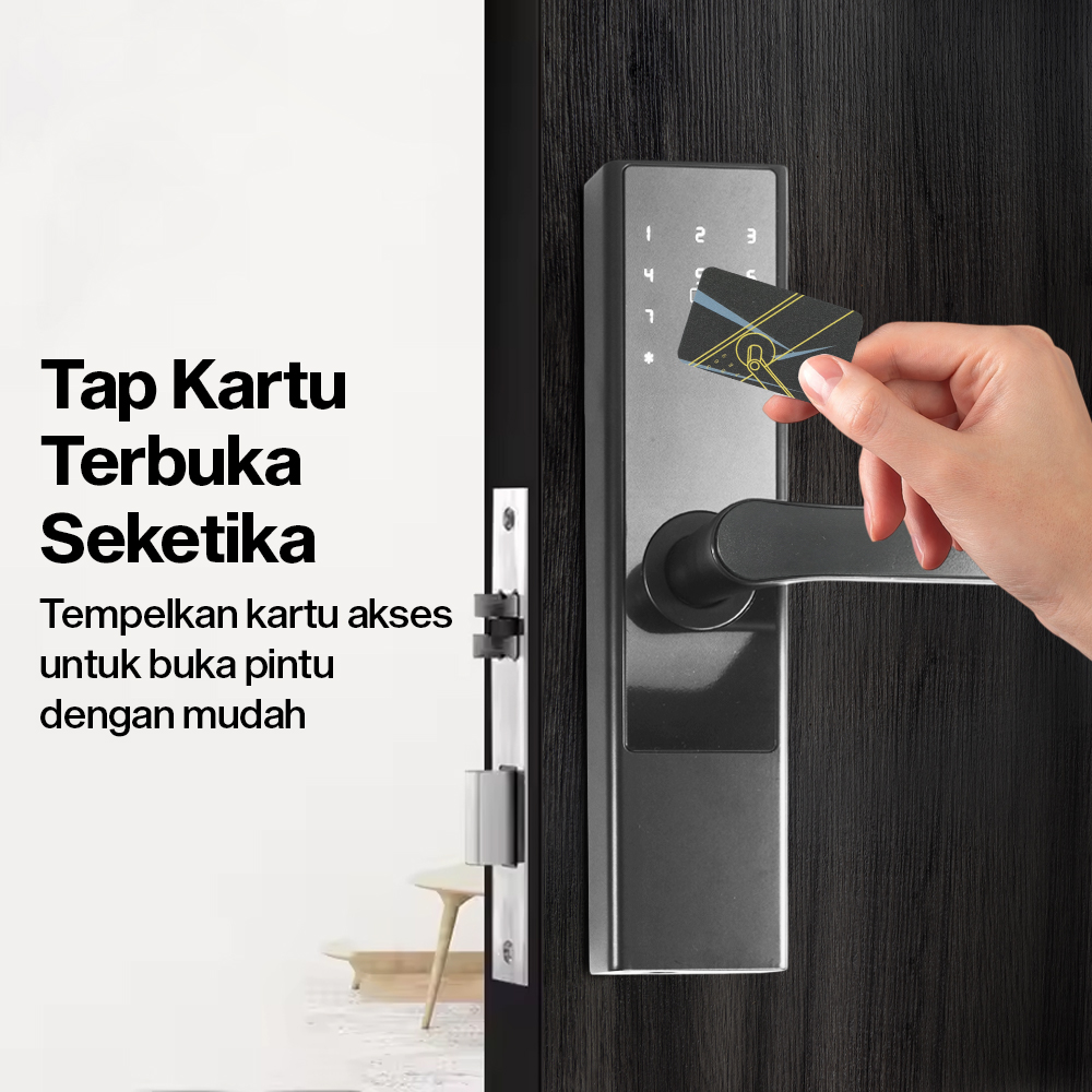 Gambar produk BILIXO Smart Door Lock TTLock App Password Card Key - N1