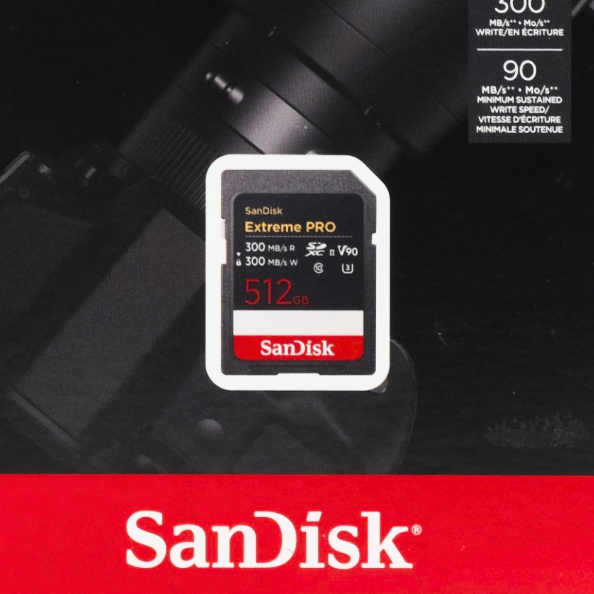 Gambar produk SanDisk Extreme Pro SDXC UHS-II Card U3 Class 10 300MB/s 512GB - SDSDXDM