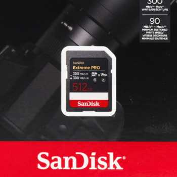 Gambar produk SanDisk Extreme Pro SDXC UHS-II Card U3 Class 10 300MB/s 512GB - SDSDXDM