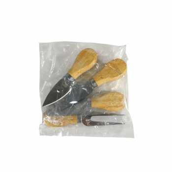 Gambar produk STONEGO Pisau Pemotong Keju Cheese Knife Butter Spatula Mini Cake 4PCS - ST4