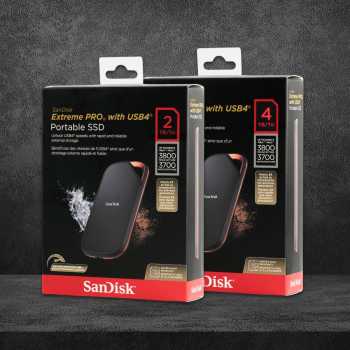Gambar produk SanDisk Extreme PRO Portable SSD 3800MB/s USB Type C 4.0 2TB - SDSSDE82