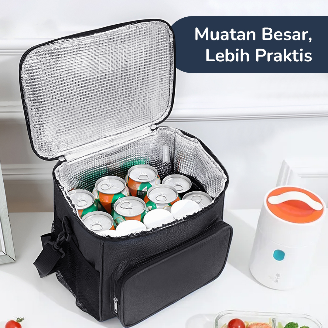 Gambar produk MYLO Tas Bekal Tahan Panas Dingin Insulated Cooler Bag 27.5x20x22.5cm - M457A