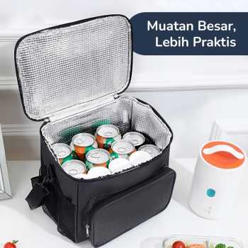 Gambar produk MYLO Tas Bekal Tahan Panas Dingin Insulated Cooler Bag 27.5x20x22.5cm - M457A
