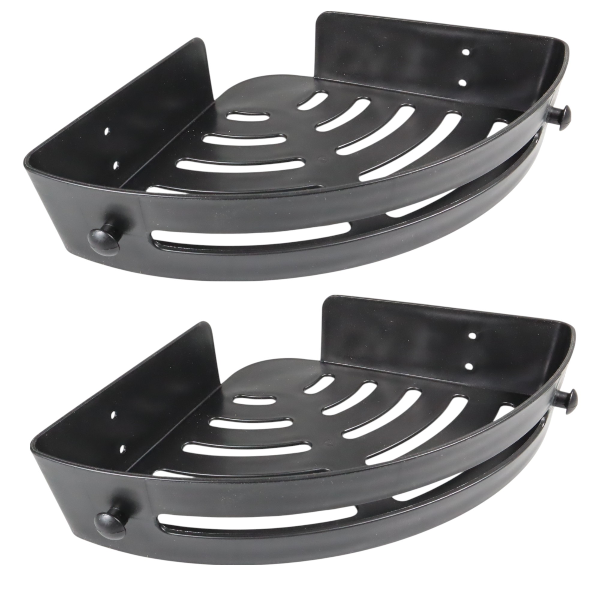 Gambar produk MOREX Rak Sudut Kamar Mandi Plastic Corner Shelf Rack Double Layers - M-30