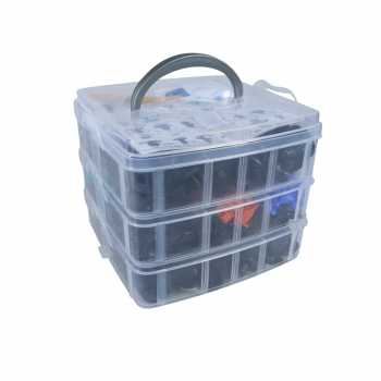 Gambar produk OTOHEROES Baut Rivet Mobil Joint Clip dengan Pengungkit 635 PCS - HS021