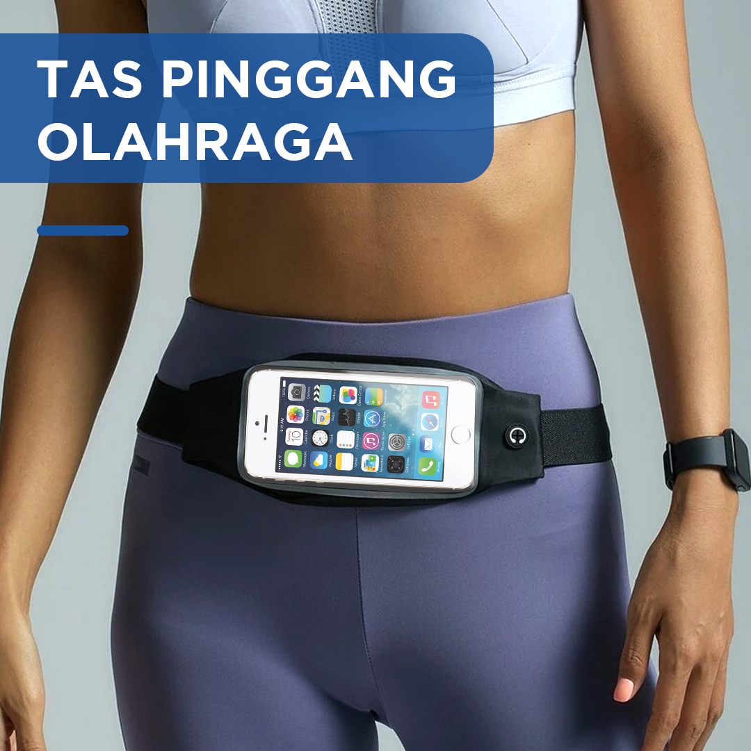Gambar produk Tas Pinggang Olahraga Lari Slot Smartphone Running Waist Bag - 150806
