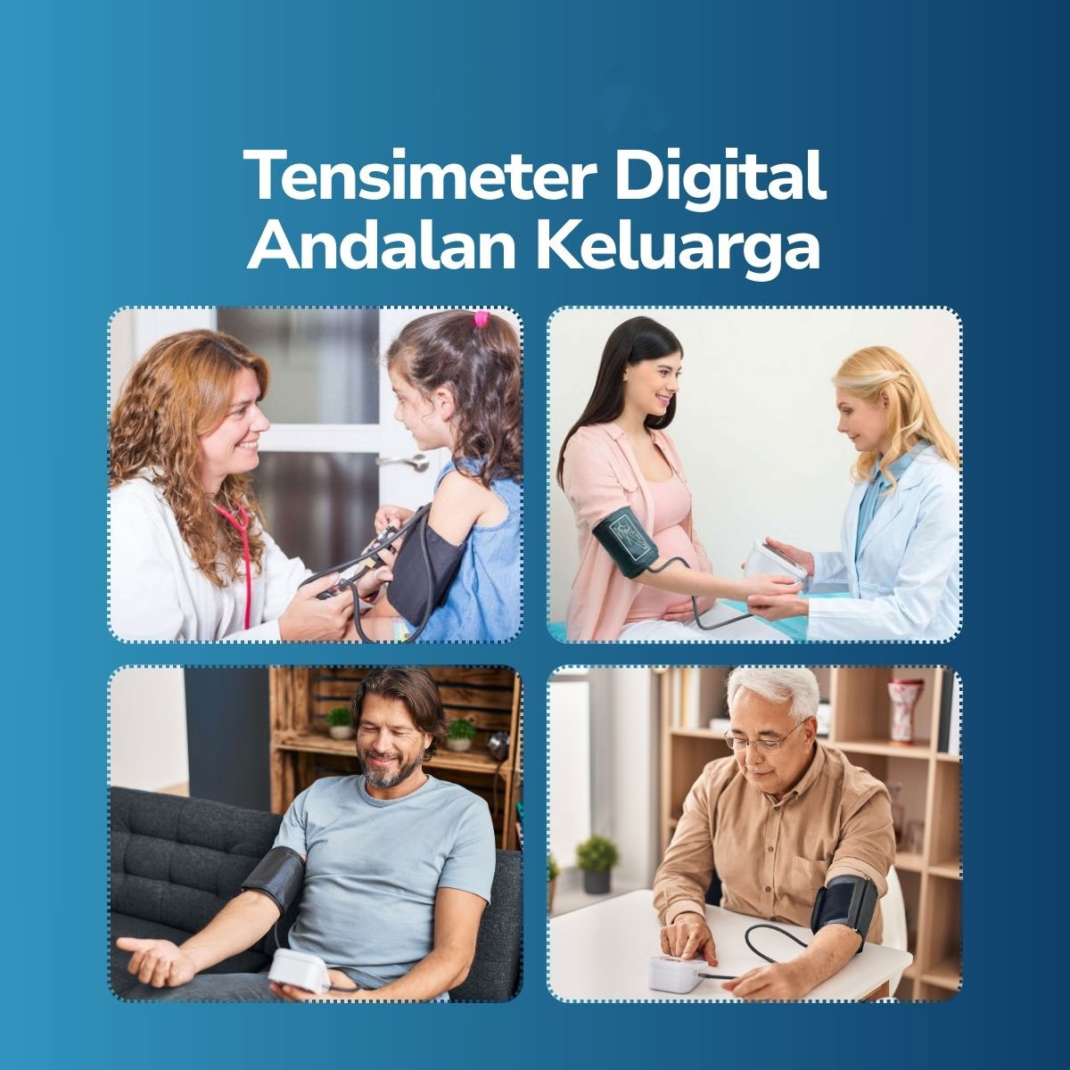 Gambar produk TaffOmicron Pengukur Tekanan Darah Tensimeter Digital Dual Power without Voice - BW-750
