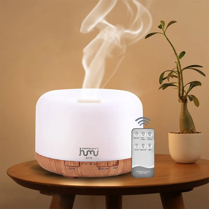 Gambar produk Taffware HUMI Air Humidifier Mini Ultrasonic Aroma Light 500ml Remote - A770