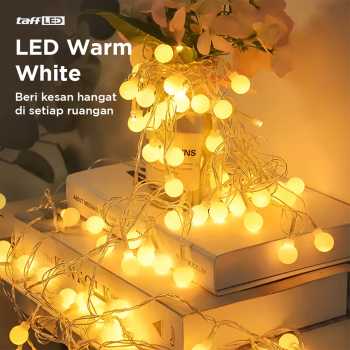 Gambar produk TaffLED Lampu Hias Gantung String Lights Model Bohlam Mini Waterproof 6M - ZYD0931