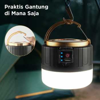 Gambar produk Yifanao Lampu LED Camping Light Solar Panel Waterproof Cool White 280W - G13