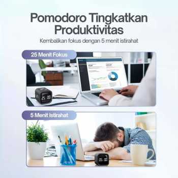 Gambar produk F4 Timer Masak Dapur Digital LED Gravity Sensor Kitchen Countdown - F4283