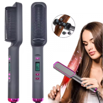DUTRIEUX Sisir Catok Pelurus Rambut Hair Straightener Brush 35W - ZF-888