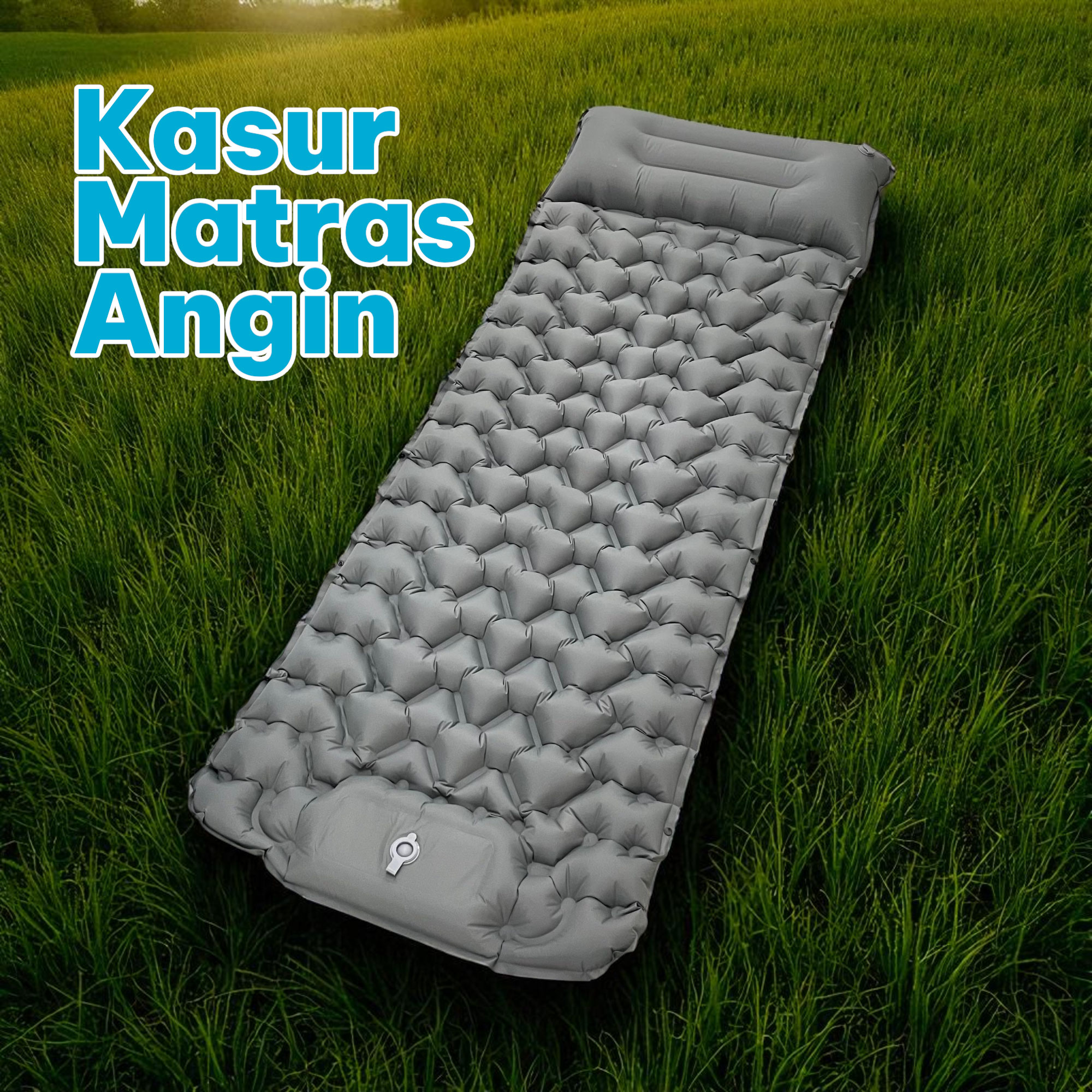 Gambar produk LISM Kasur Matras Angin Manual Sleeping Pad Waterproof Single - LS18Z