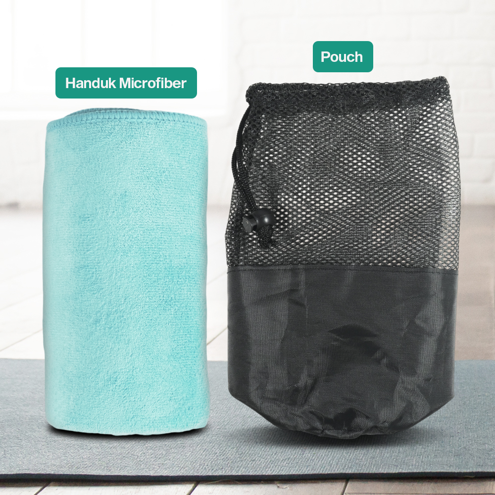 Gambar produk Handuk Microfiber Quick Dry 100x30cm with Storage Bag - W-580