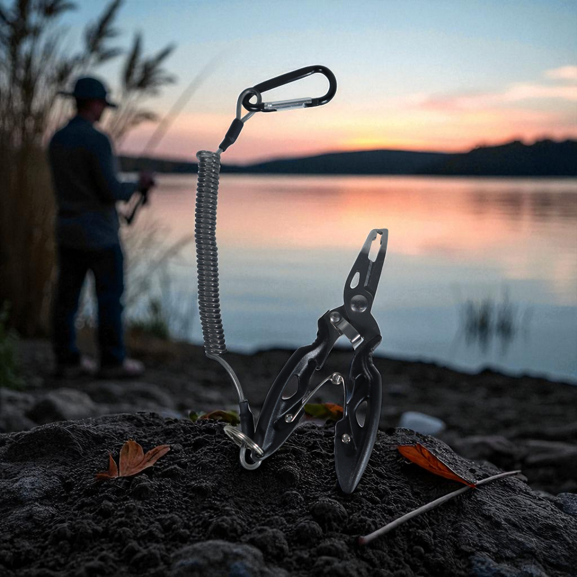 Gambar produk Pesca Tang Kail Pancing Stainless Steel Hook Remover with Carabiner - J1353