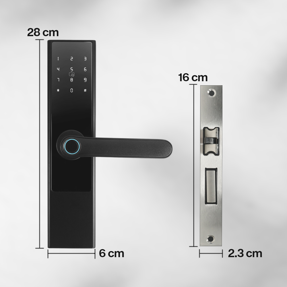 Gambar produk BILIXO Smart Door Lock TTLock App Fingerprint Password Card - N1F