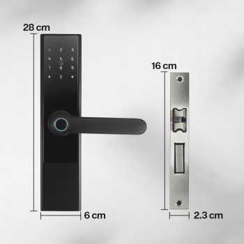 Gambar produk BILIXO Smart Door Lock TTLock App Fingerprint Password Card - N1F