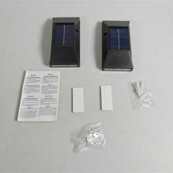 Gambar produk Everso Lampu Dinding Solar Outdoor Waterproof 6 LED Warm White 2 PCS - L30