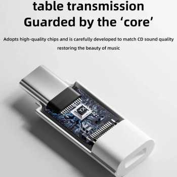 Gambar produk KRENGO OTG USB Type C Male to Lightning Female iPhone Earpods Adapter - CX0524