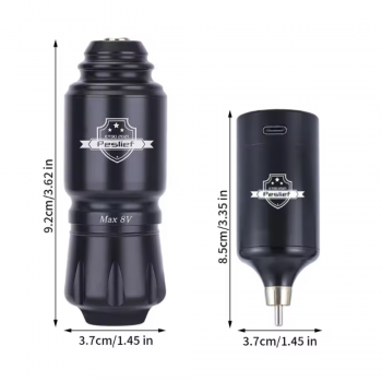 Gambar produk YUILONG Wireless Tattoo Machine Kit Travel 4mm 1300mAh with Cartridge - YL359