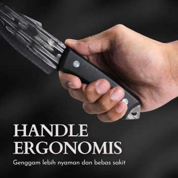 Gambar produk KNIFEZER Pisau Daging Stainless Steel 5Cr15 Forged Butcher Knife - W50