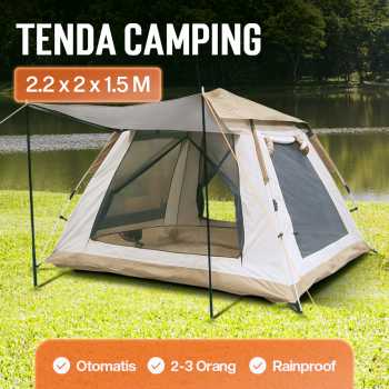 WolFAce Tenda Camping Lipat Otomatis 3-4 Orang Single Layer Waterproof - CT-XML-9-1