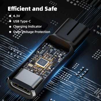 Gambar produk TUBRAN OTG Adapter Type C Female to Philips Shaver Electric Razor 4.3V - A00390