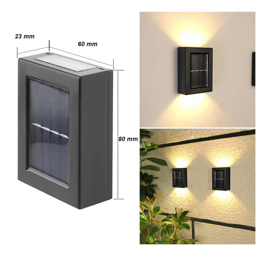 Gambar produk SoFlare Lampu Dinding Solar Outdoor Waterproof Warm White 2 LED - INU150