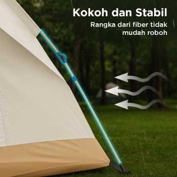 Gambar produk XTZ Tenda Camping Lipat Otomatis 2-3 Orang Double Layer Waterproof - X232