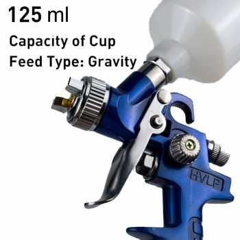 Gambar produk Taffware Professional Spray Gun Nozzle HVLP Airbrush 125ml 1.0mm - H-2000A