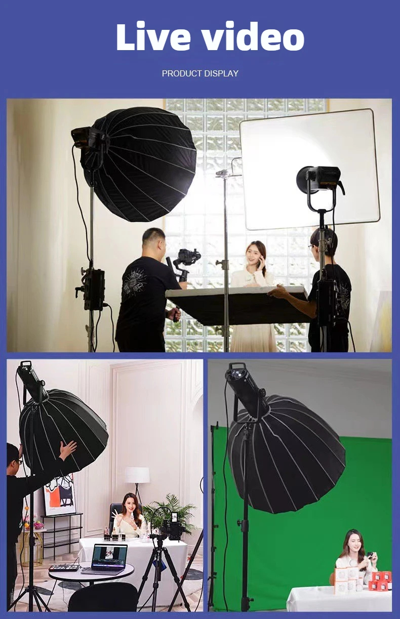 Gambar produk SOFTA Payung Softbox Reflector Parabolic Baorong Mount 90cm - ST90