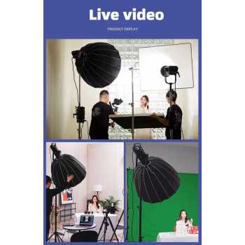 Gambar produk SOFTA Payung Softbox Reflector Parabolic Baorong Mount 90cm - ST90