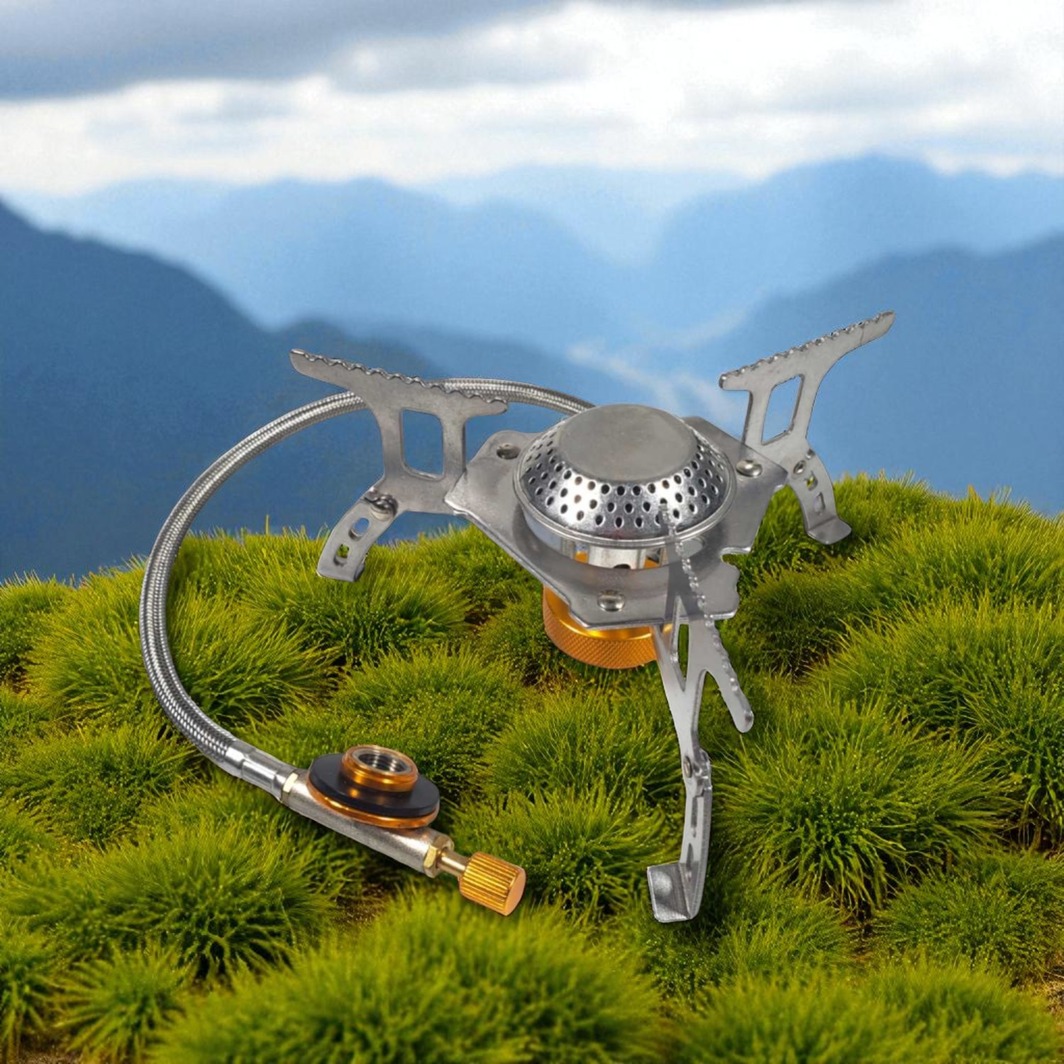 Gambar produk Kompor Gas Portable Lipat Outdoor Ultralight Camping Stove - AT6303