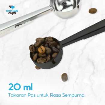 Gambar produk One Two Cups Sendok Takar Kopi Teh Measuring Spoon with Clip - G166