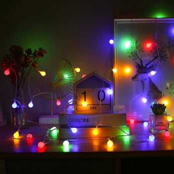 Gambar produk TaffLED Lampu Hias Gantung String Lights Model Bohlam Mini Waterproof 3M - ZYD0931