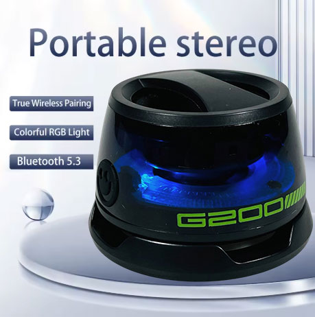 Gambar produk VIKEFON Speaker Bluetooth Portable Magnetic TWS Subwoofer 5W - G200